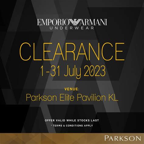 emporio armani clearance sale